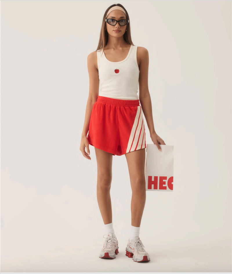 Tropiques Terry Short Apple Red