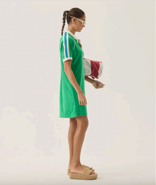 Dolphine Terry Dress Tropical Green
