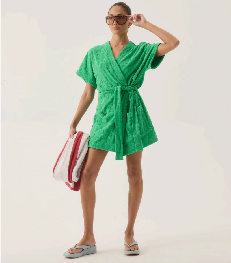 Cruise Dolphin Kimono Tropical Green