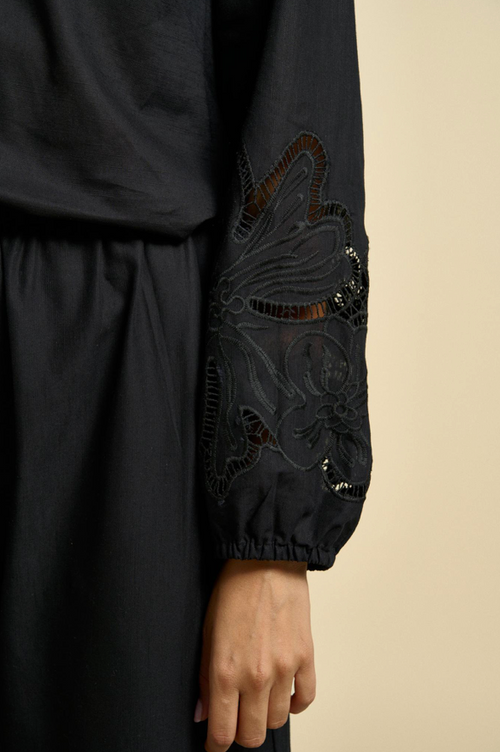 Flora Blouse | Black
