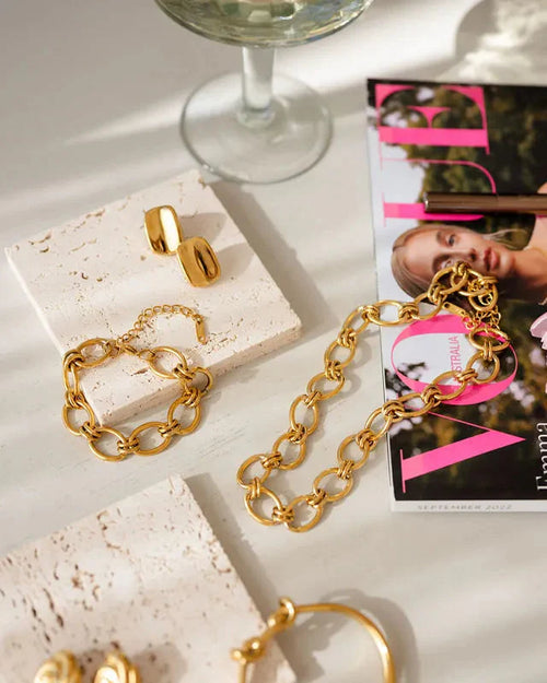 Sybil Gold Link Bracelet