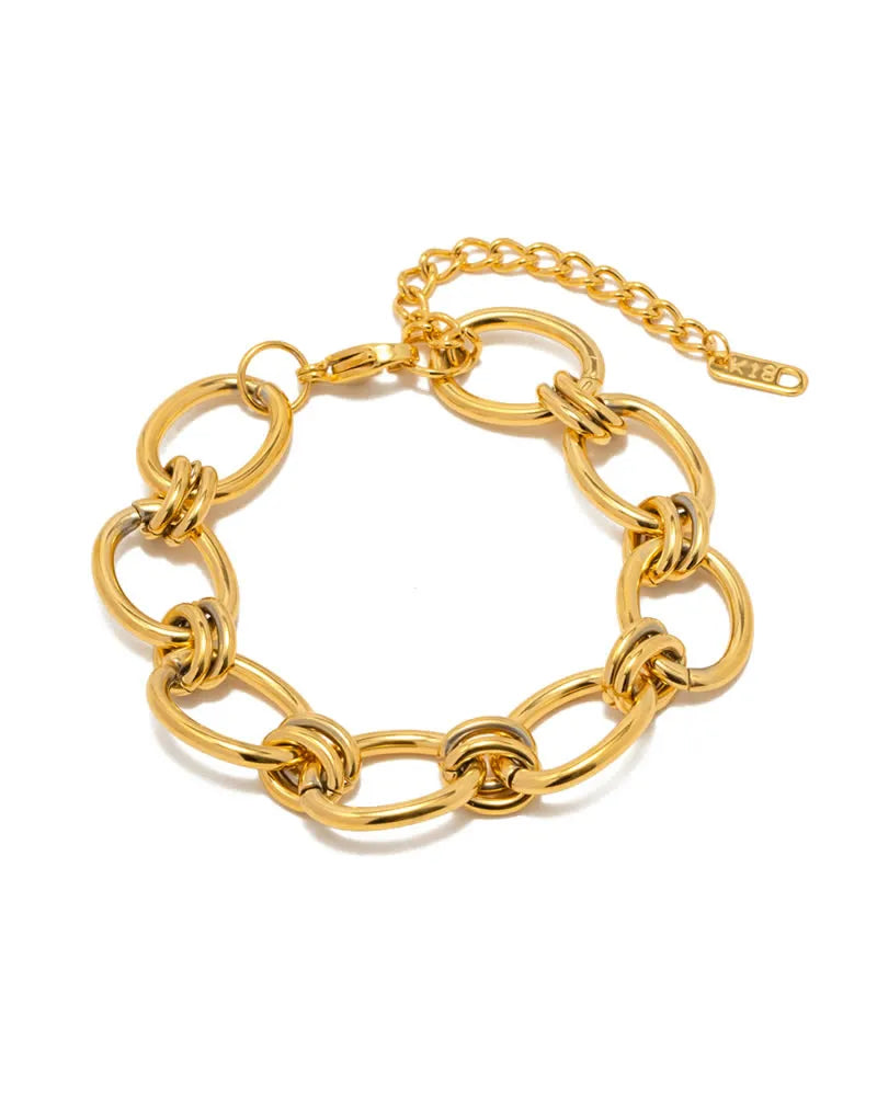 Sybil Gold Link Bracelet