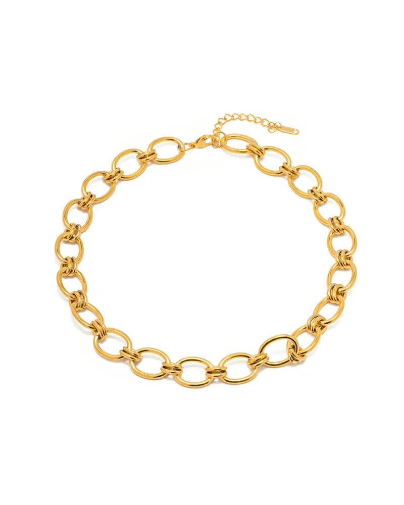 Sybil Gold Link Chain Necklace