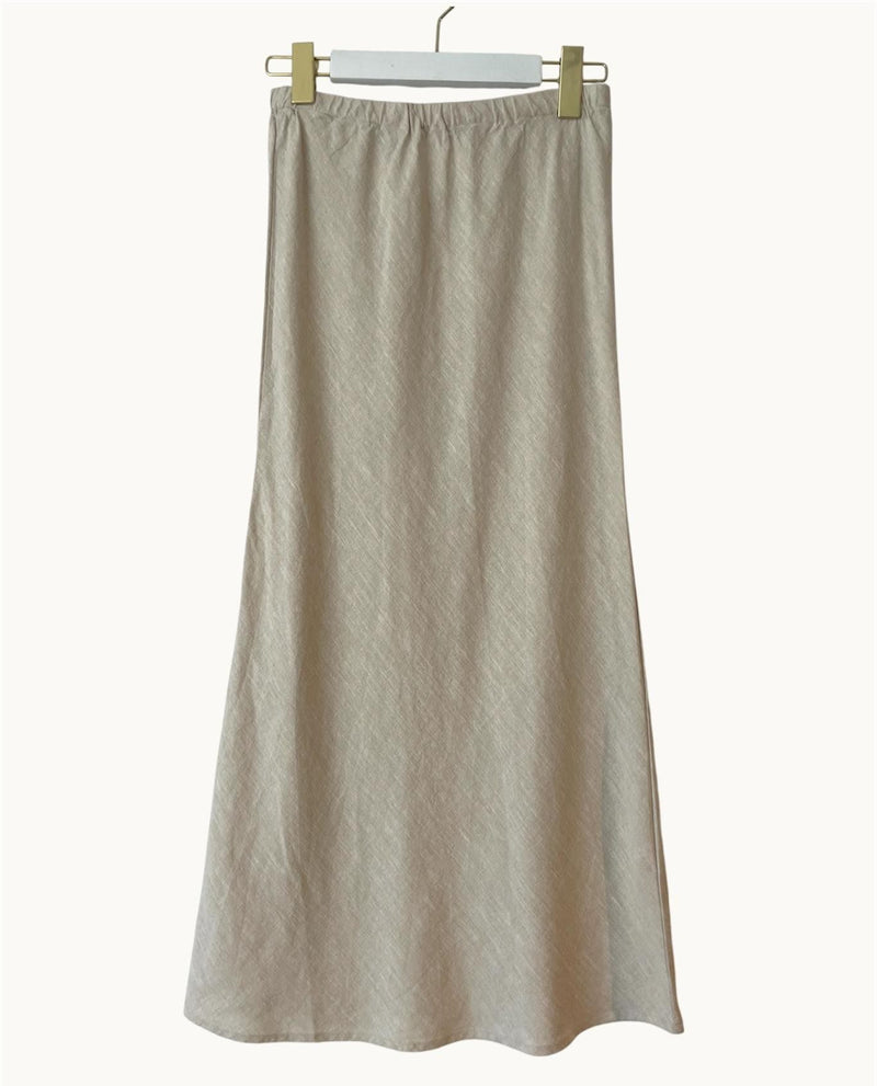 Tara Bias Skirt | Natural