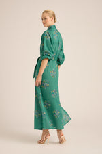 Stevie Fall Cotton Shirt Dress | Wreath Mint
