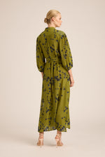 Stevie Fall Shirt Silk Dress | Harper Olive