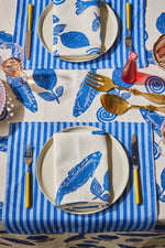 Sardines Blue Tablecloth