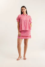 Tessa Bretton Shirt  | Pink and Red