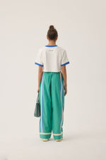 La Mer Stripe Pant Jade Green