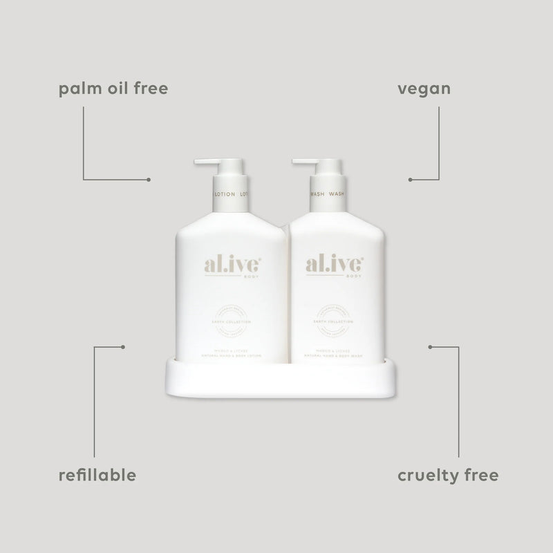 Wash & Lotion Duo + Tray | mango & lychee