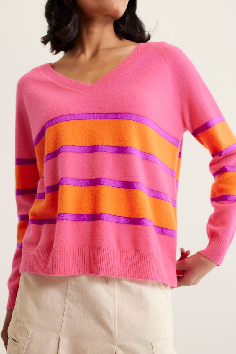 Brooklyn Sweater | Electric Pink