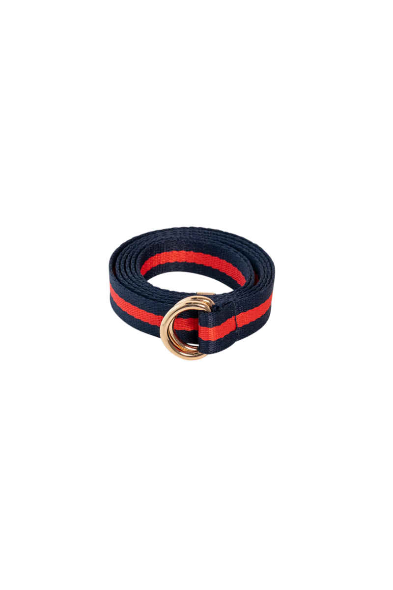 Bridget Belt | Navy/Red