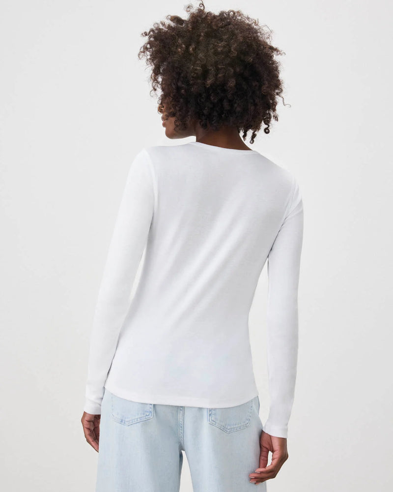 Classic Long Sleeve Crew | White