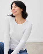 Classic Long Sleeve Crew | White