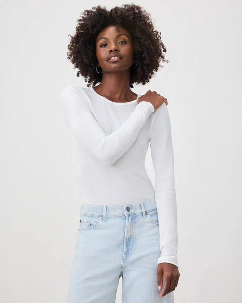 Classic Long Sleeve Crew | White