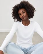 Classic Long Sleeve Crew | White