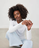 Classic Long Sleeve Crew | White