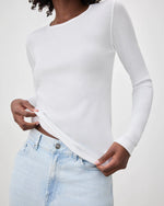Classic Long Sleeve Crew | White