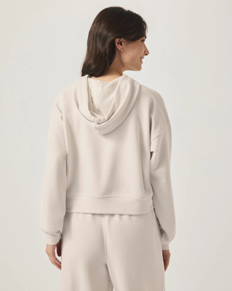 Waffle Scuba zip up Jacket | Moonstone