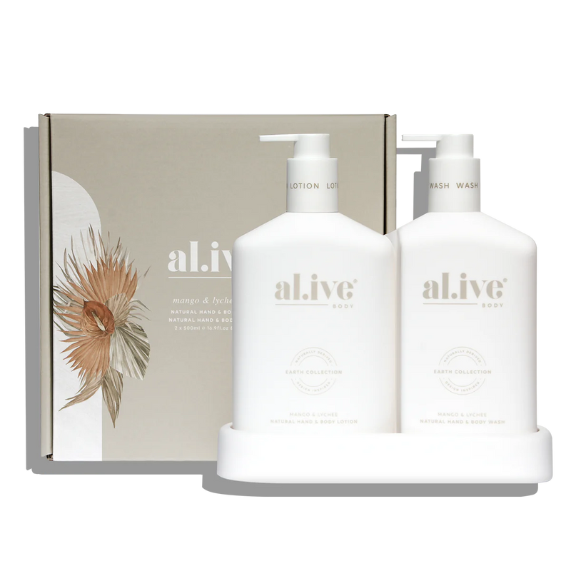 Wash & Lotion Duo + Tray | mango & lychee