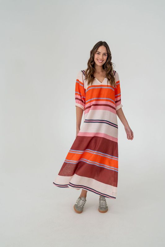 Geneva Dress | Wide Stripe