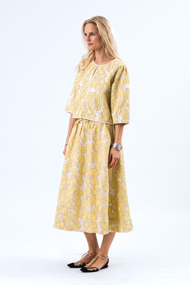 Bristol Midi Skirt | Yellow