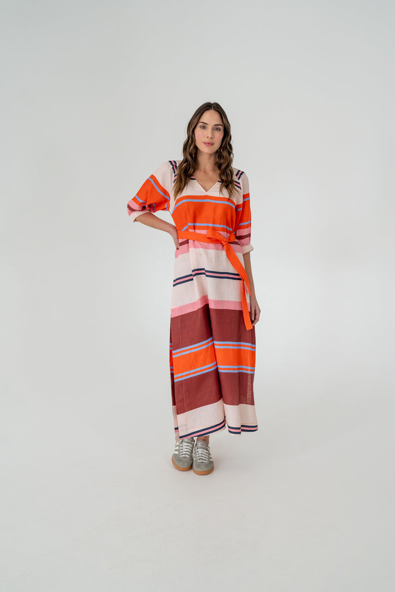 Geneva Dress | Wide Stripe