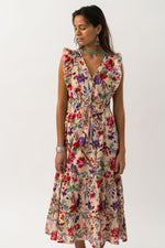 Samo Midi Dress | Flower Print
