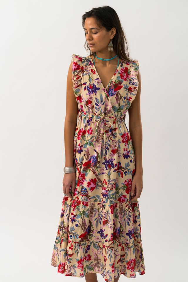 Samo Midi Dress | Flower Print