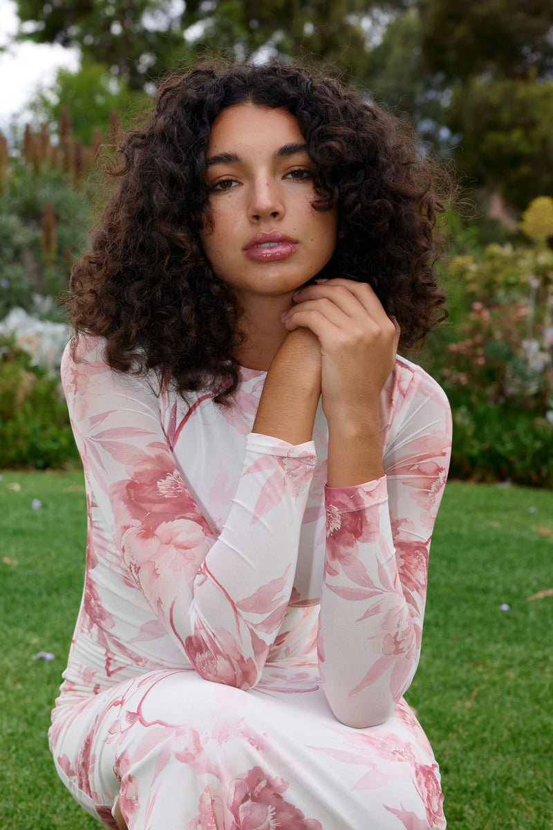 Elzi Dress Peony Antique