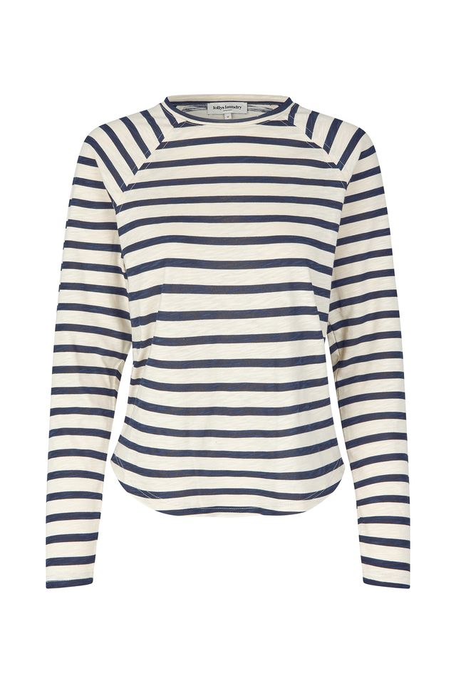 Liva Tee | Blue/WHite