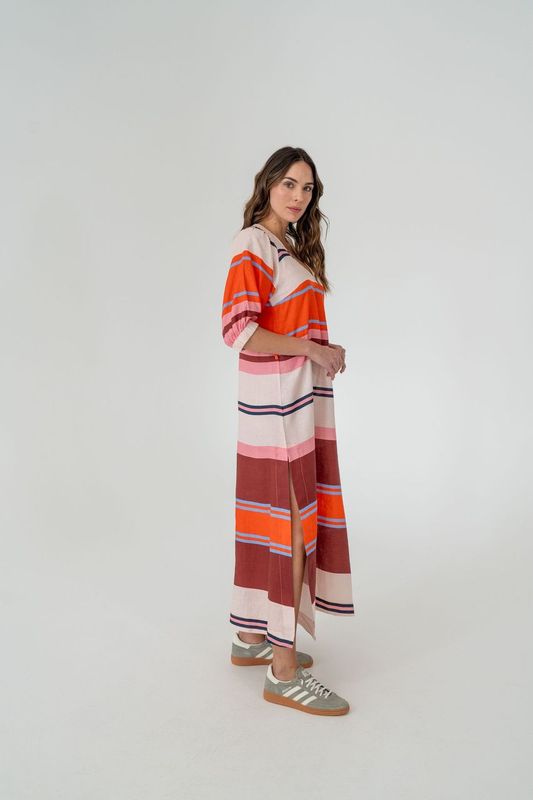 Geneva Dress | Wide Stripe