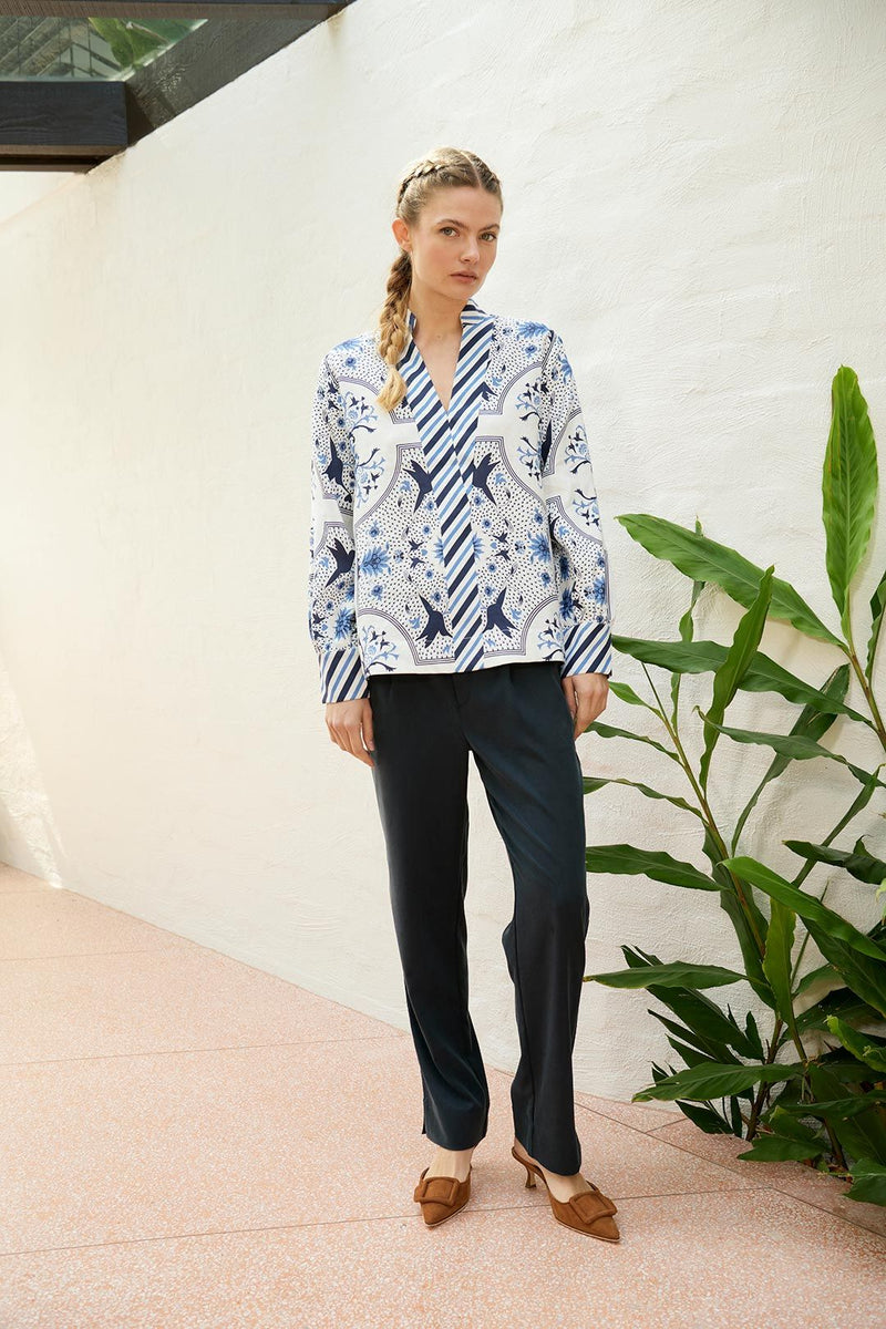 Skye Bird Blouse | White
