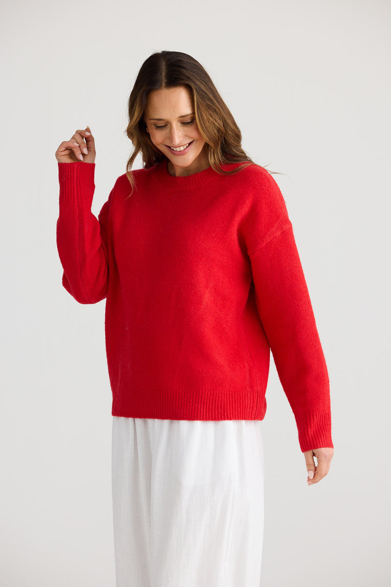 Overboard Knit | Red