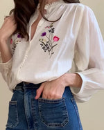 Posie Blouse | Chalk