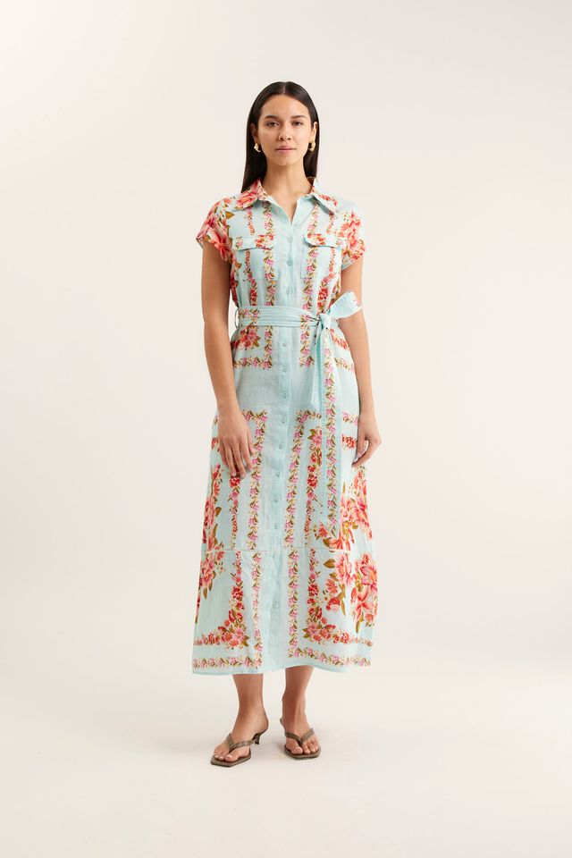 Estella Linen Dress | Portofino
