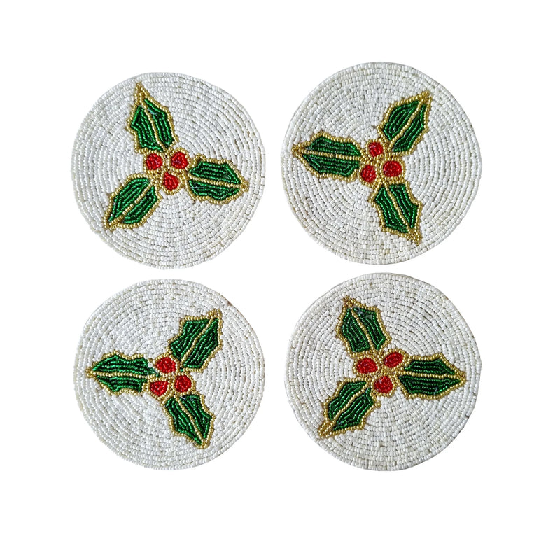 Beaded Coaster set of 4