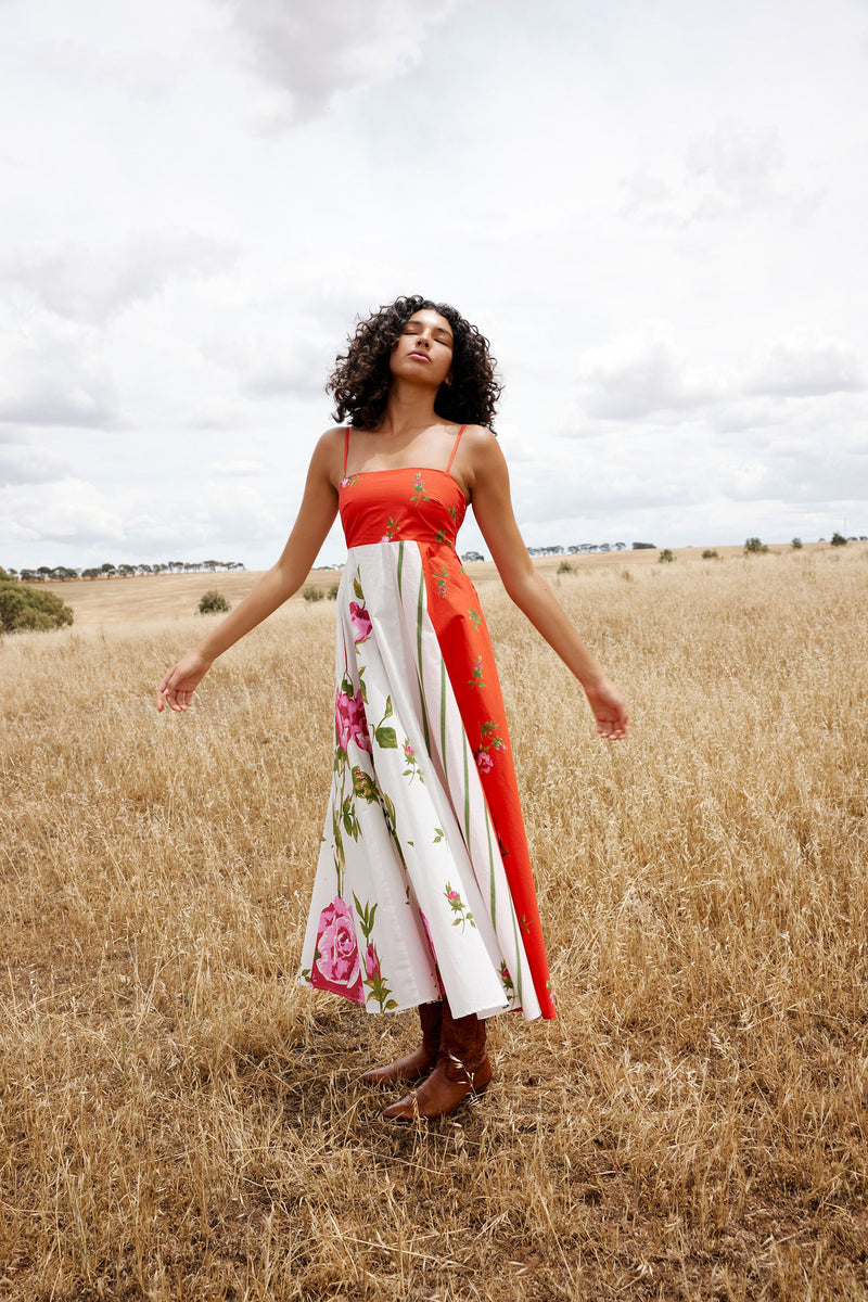 Rue Dress | Ruby Antique Rose