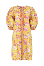 Yellow Embr Dress | Yellow