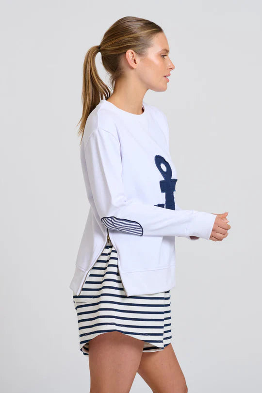 Nautical Sweatshirt | White