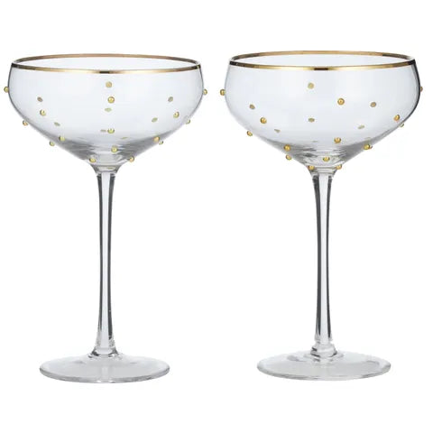 Gimlet Coupe Glass | Gold