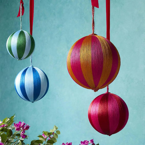 Silk Stripe Bauble Large