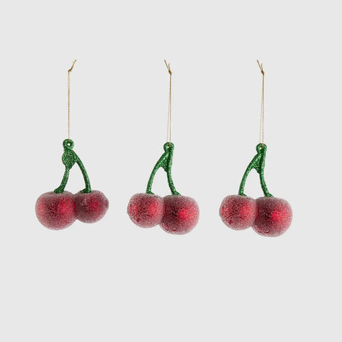 Sugared Cherry Decorations