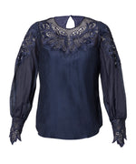 Mirador Lace Blouse | Night Sky