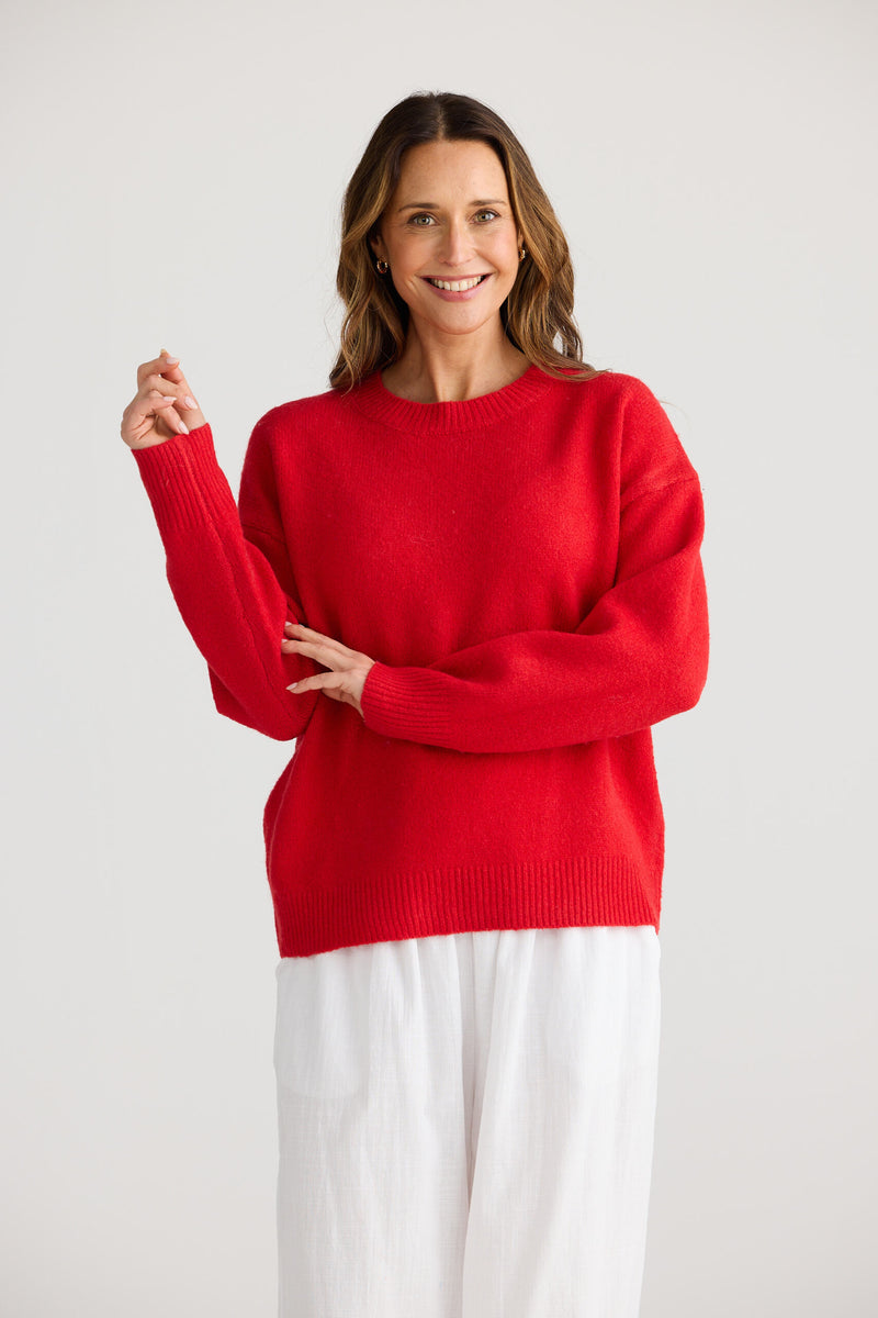 Overboard Knit | Red