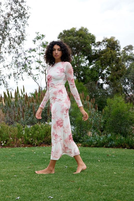 Elzi Dress Peony Antique