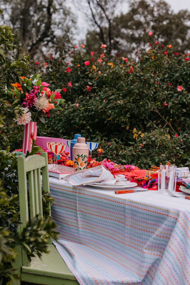 Vibrant Pink and Red Recycled Fabric Garland