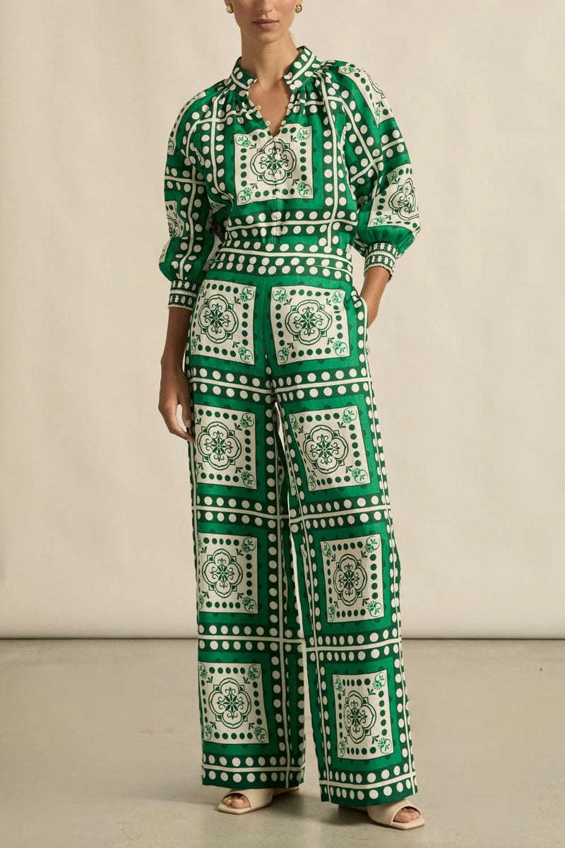 Gesture Pant | Parrot Scarf