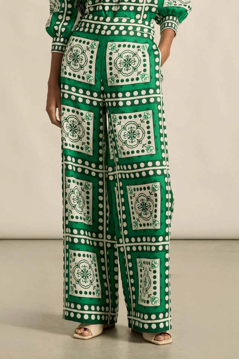 Gesture Pant | Parrot Scarf