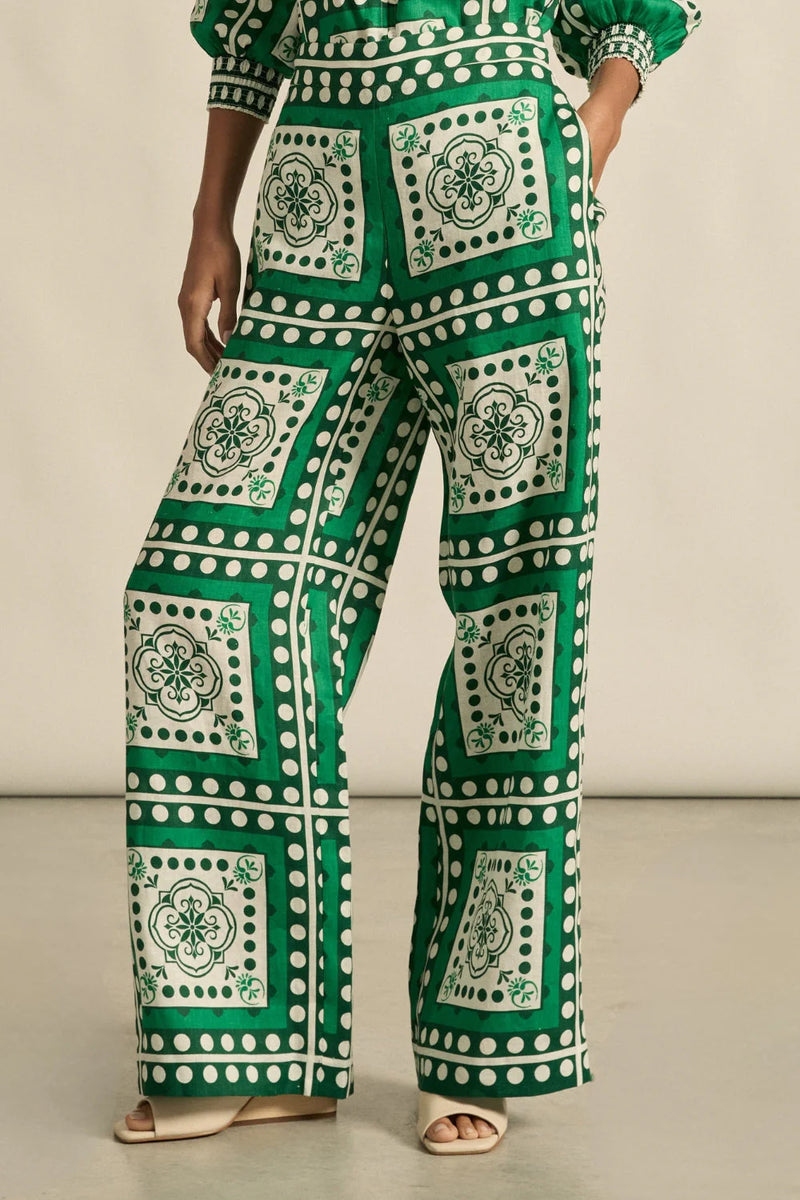 Gesture Pant | Parrot Scarf